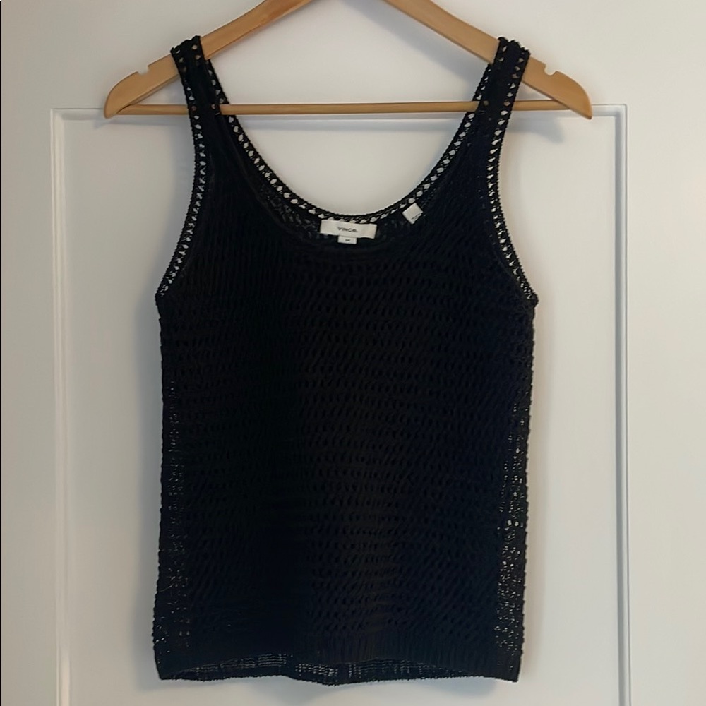 Vince Black Knit Tank Top